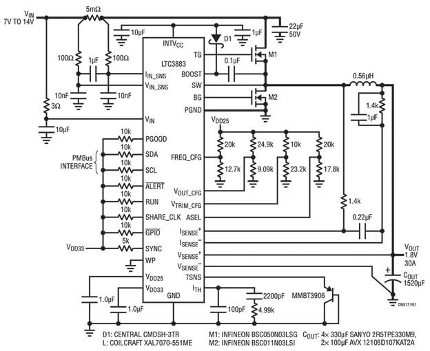 Výkonný jednofázový DCDC regulátor s řízením parametrů napájení 1.jpg
